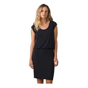 Prana L14703 Women's Black Janey Foundation Dress Size Small Stretchy Soft